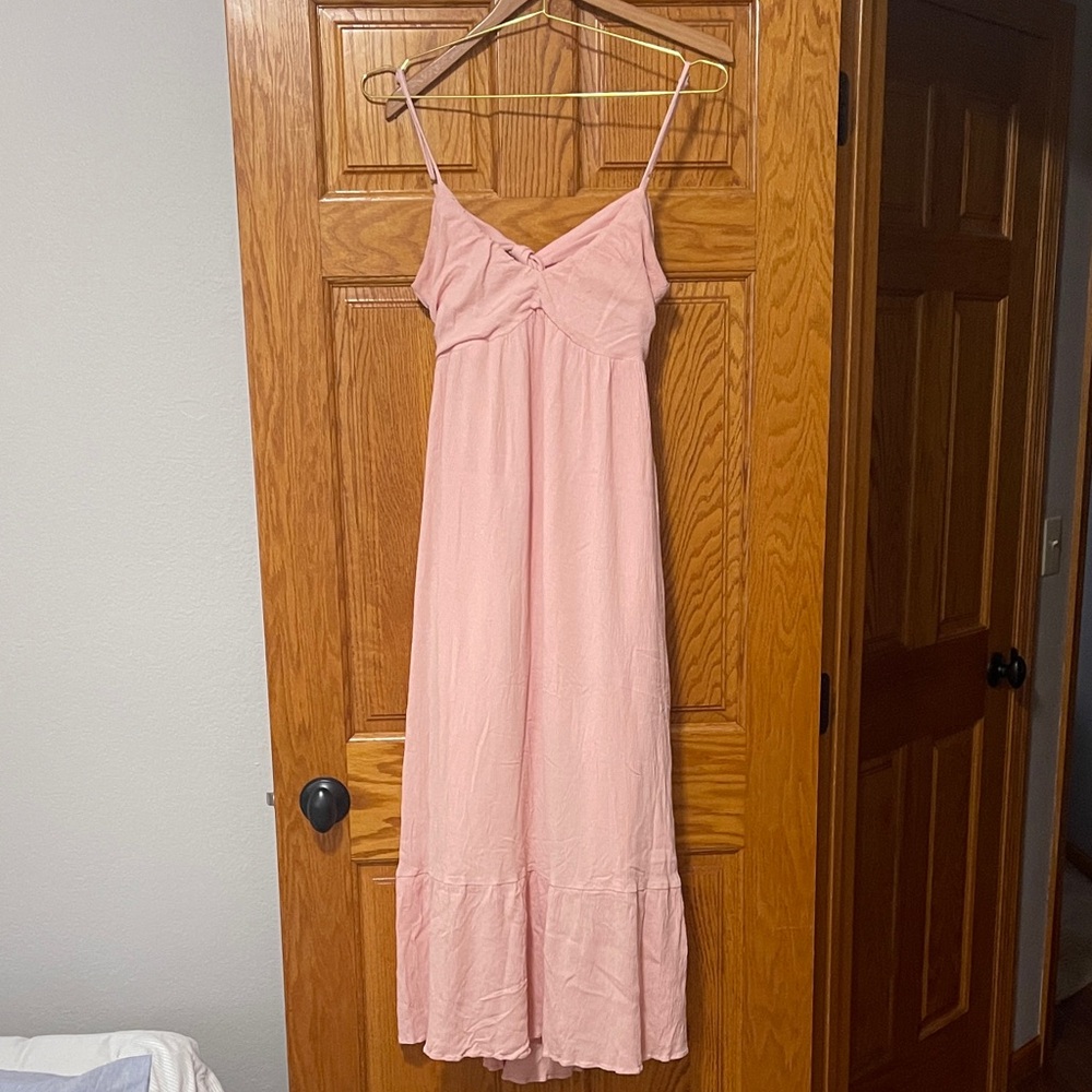 Lulu's Blush Pink Textured Dress